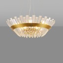 Loft Industry Modern - Robo3 Short Glass Chandelier